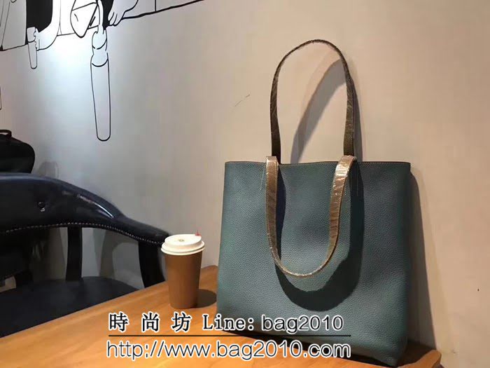 愛馬仕Hermes 原版牛皮 雙面購物袋 0AM1593